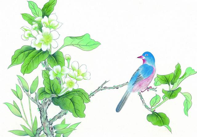 中国风小鸟装饰画