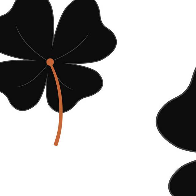 黑色花瓣组合装饰画