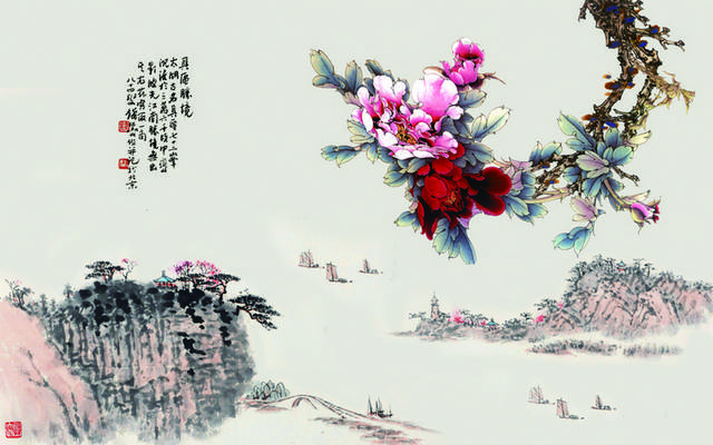 中国画山水装饰画