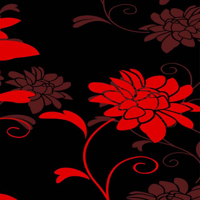 红色贴花装饰画2