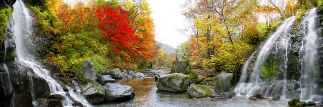 湍急风景瀑布装饰画2