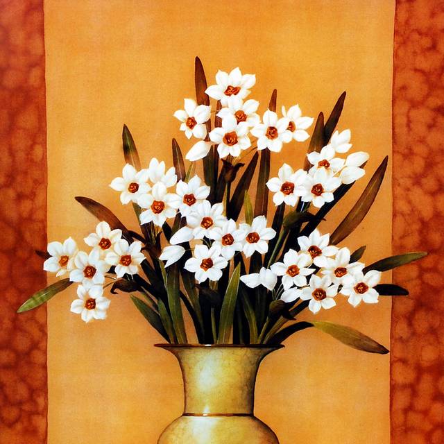 花朵盆栽装饰画1