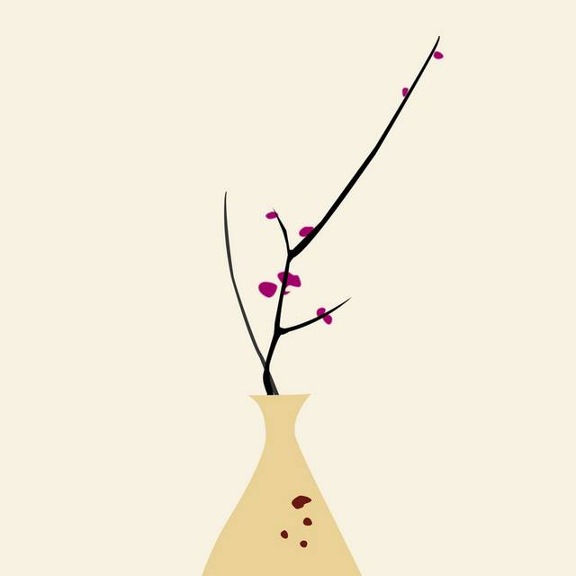 简约花枝装饰画1
