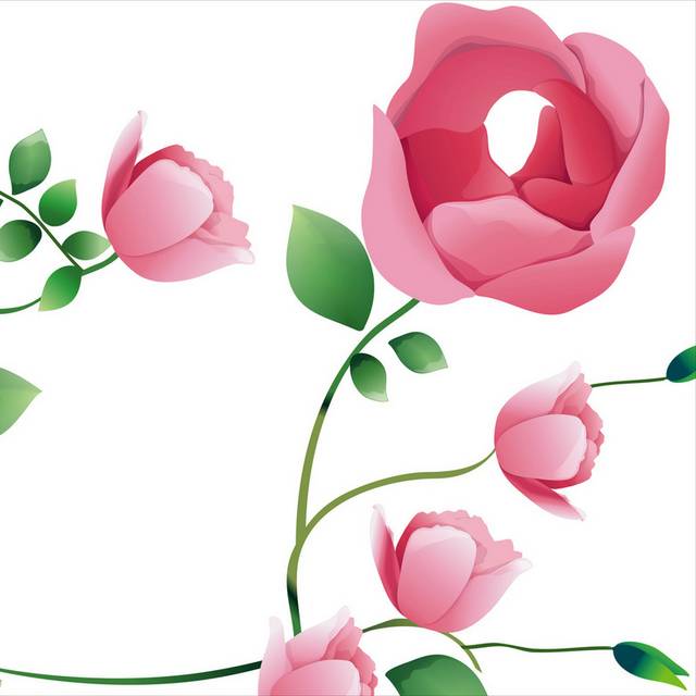 粉色淡雅玫瑰装饰画2