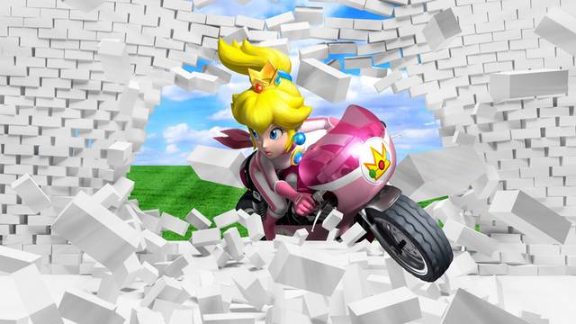 骑摩托车的女孩3D装饰画