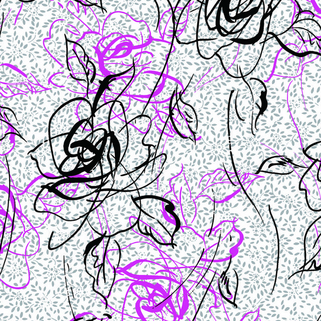 极简抽象花朵装饰画2