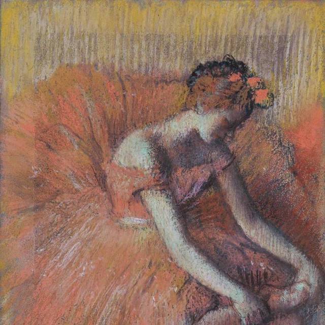 跳芭蕾的女人油画装饰画2