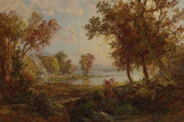 唯美田野风景1印象派油画装饰挂画