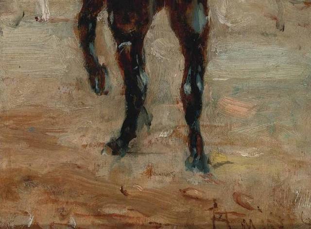 骑马的人油画装饰画4