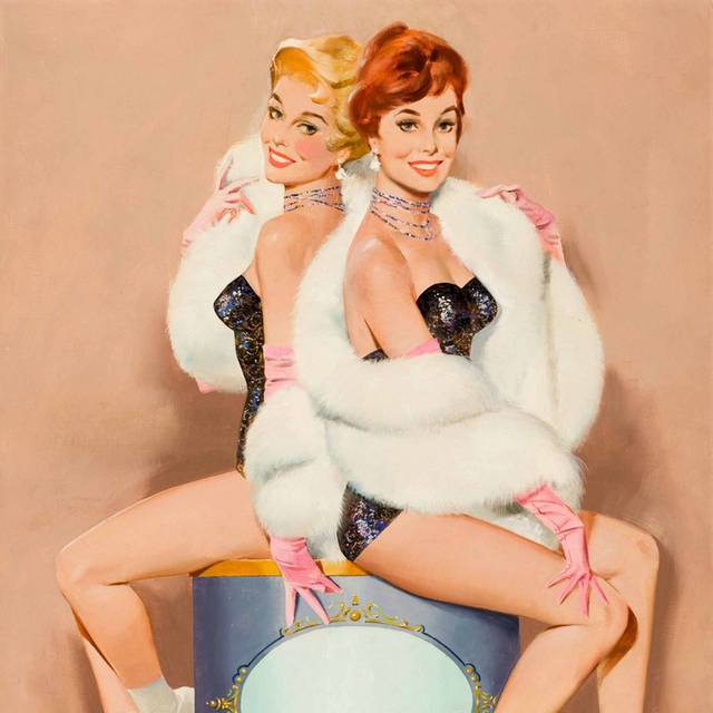 复古时尚美女装饰画1