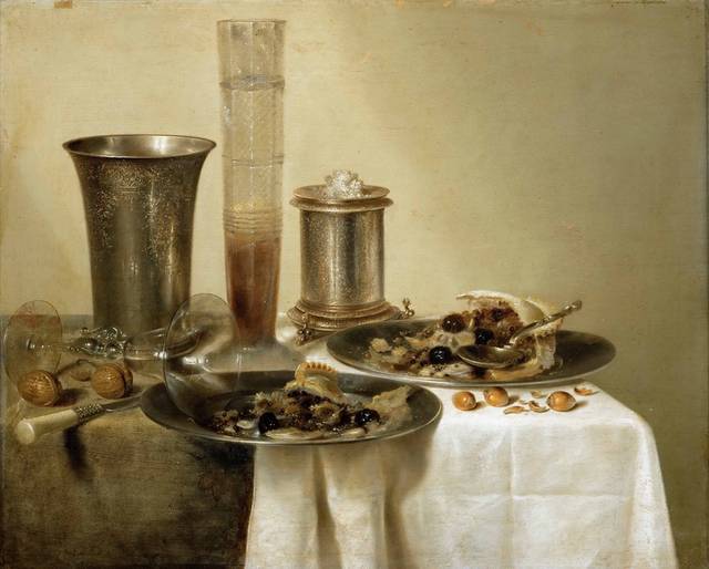 海鲜美食写实油画装饰画