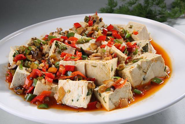 菜豆腐剁椒图片