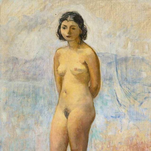 裸体女人1印象派油画装饰挂画