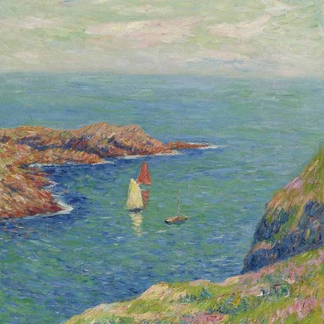 海边美景5印象派油画装饰挂画