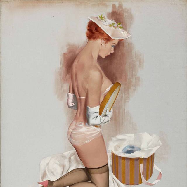 时尚美丽复古美女装饰画