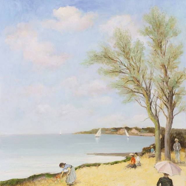 播种的人印象派油画装饰挂画