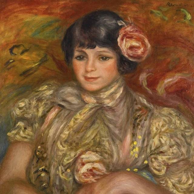 高清抽象女肖像油画装饰画