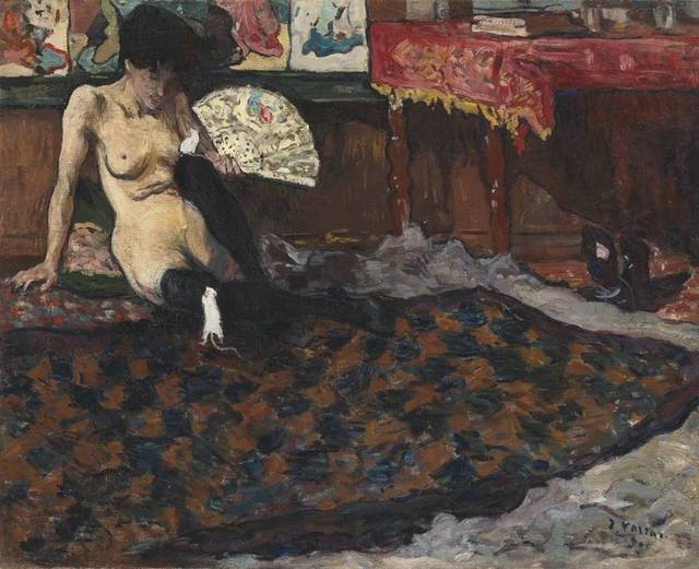 抽象躺着的女人印象派油画装饰挂画