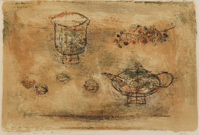 茶壶茶杯无框画