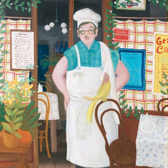 餐厅厨师欧美抽象装饰画
