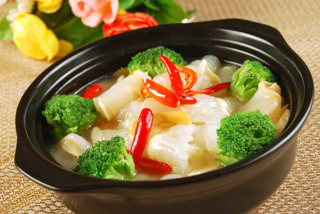 野菌浸鱼肚图片