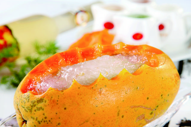 高清木瓜雪蛤美食图片