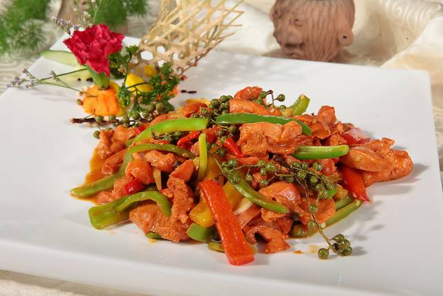 花椒炒肉图片