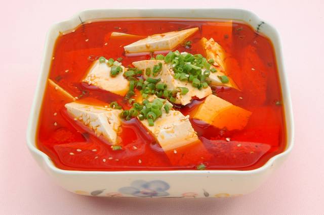 红汤豆腐图片
