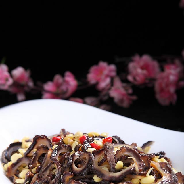 有机豆芽炒参皮图片2
