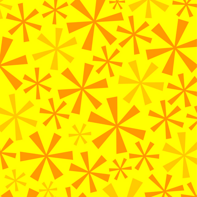 黄色六瓣花背景图案