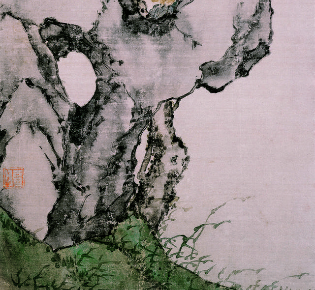 国画假山装饰画