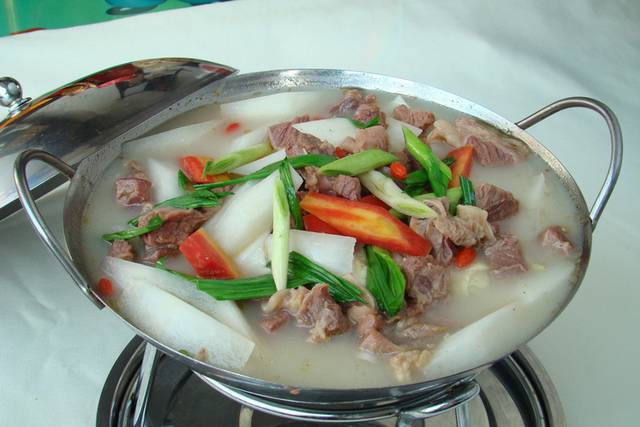 清汤狗肉锅图片