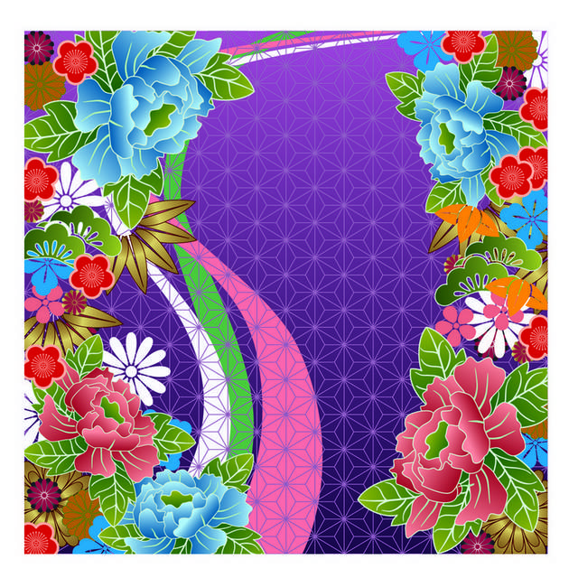 牡丹花纹背景图案