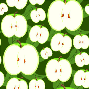 绿苹果背景图案
