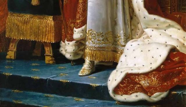 戴王冠的贵族宫廷油画