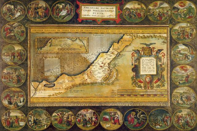 复古地图装饰画