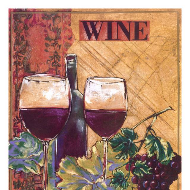 红葡萄酒装饰画