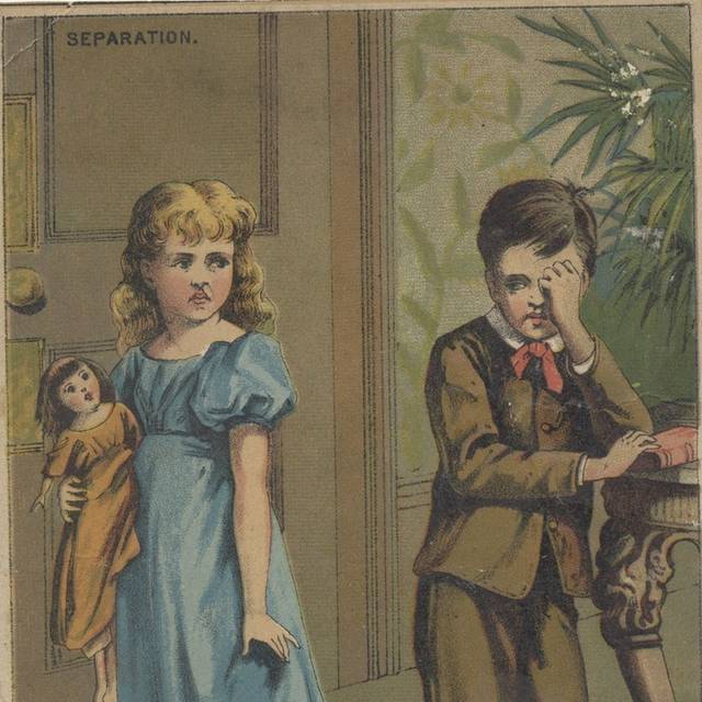 男女小孩装饰画素材