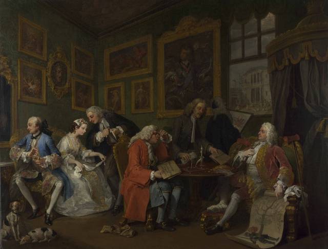 贵族们的交谈欧洲宫廷油画