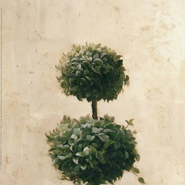 绿色景观盆栽装饰画1