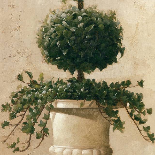 绿色景观盆栽装饰画1