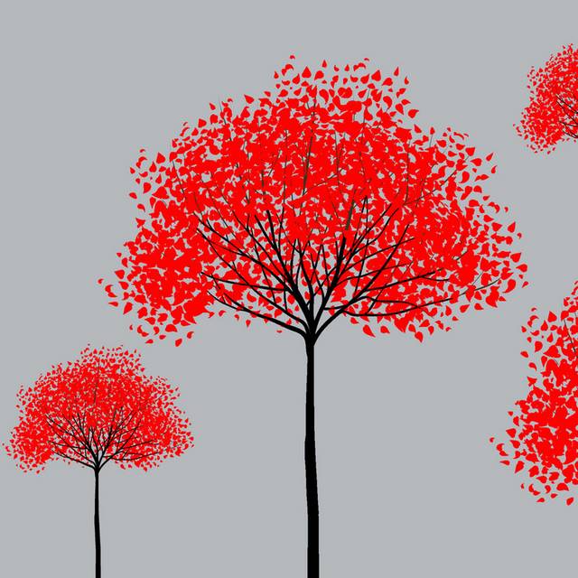 创意红叶树木装饰画