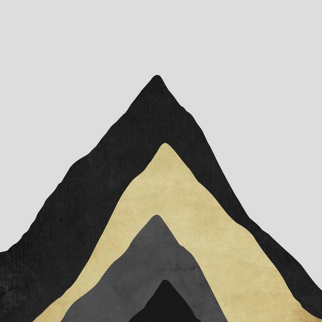 抽象山峰装饰画