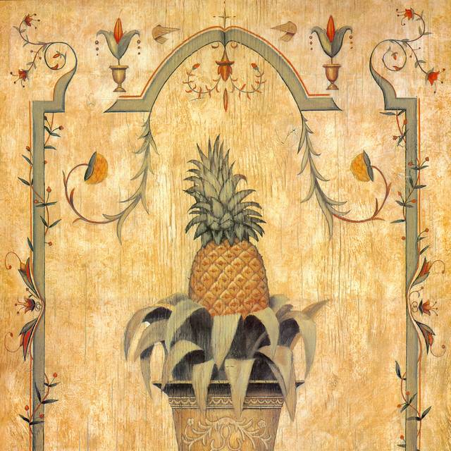 菠萝植物装饰画