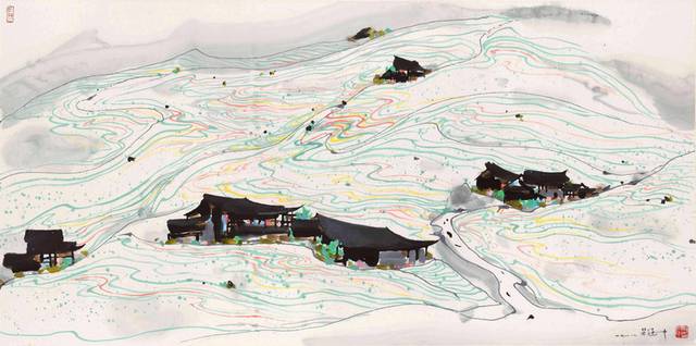 吴冠中古典装饰画2