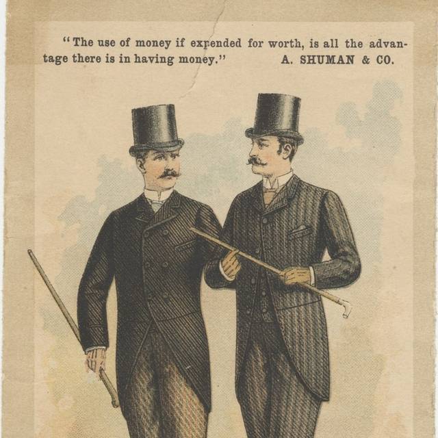 两位绅士装饰画素材