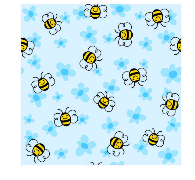 清新小蜜蜂背景图案