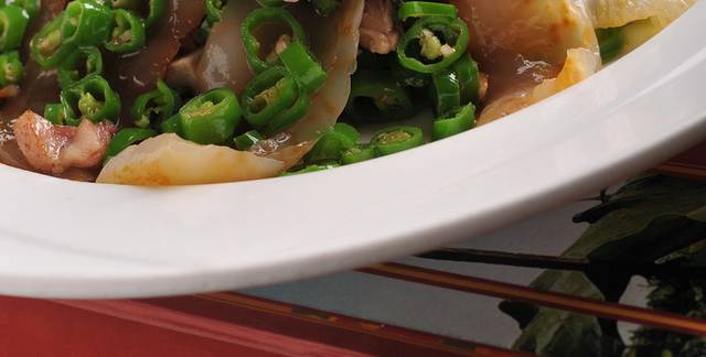 青椒肉碎海参图片