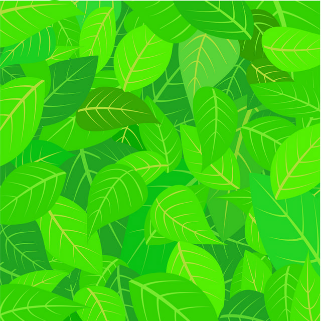 堆叠的绿叶背景图案