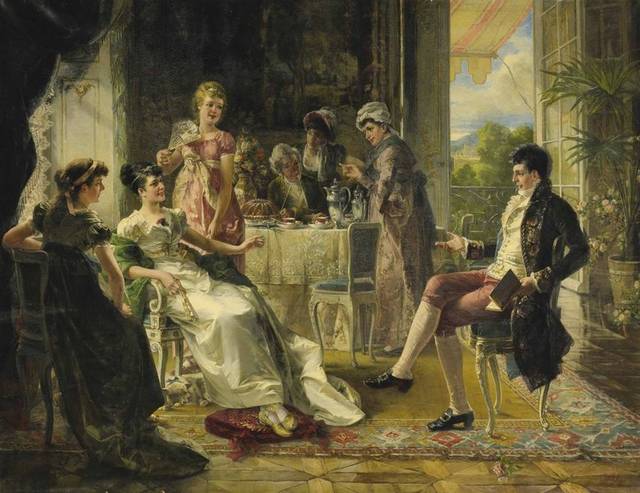 贵族的午后时光欧洲宫廷油画
